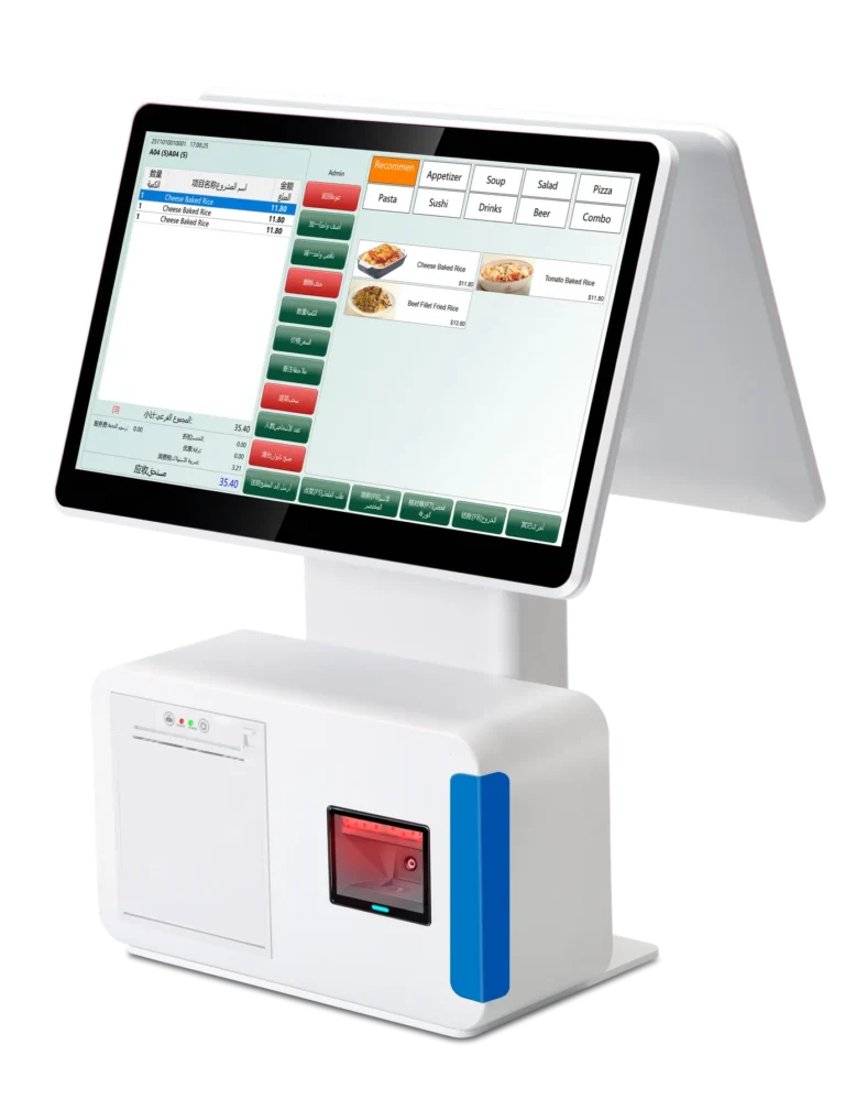 Android POS terminal with built-in 58mm receipt printer