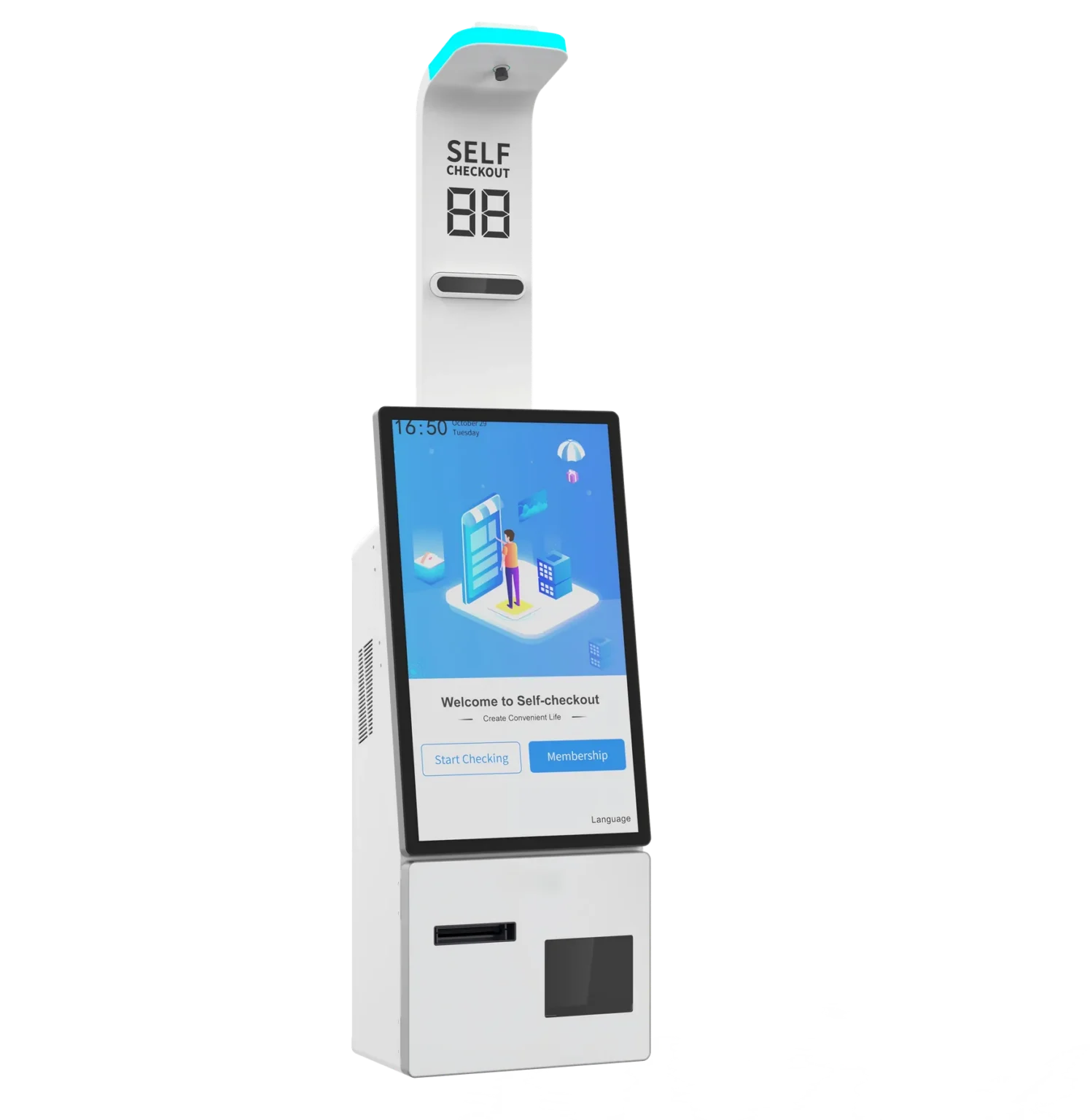 z3 self checkout kiosk front