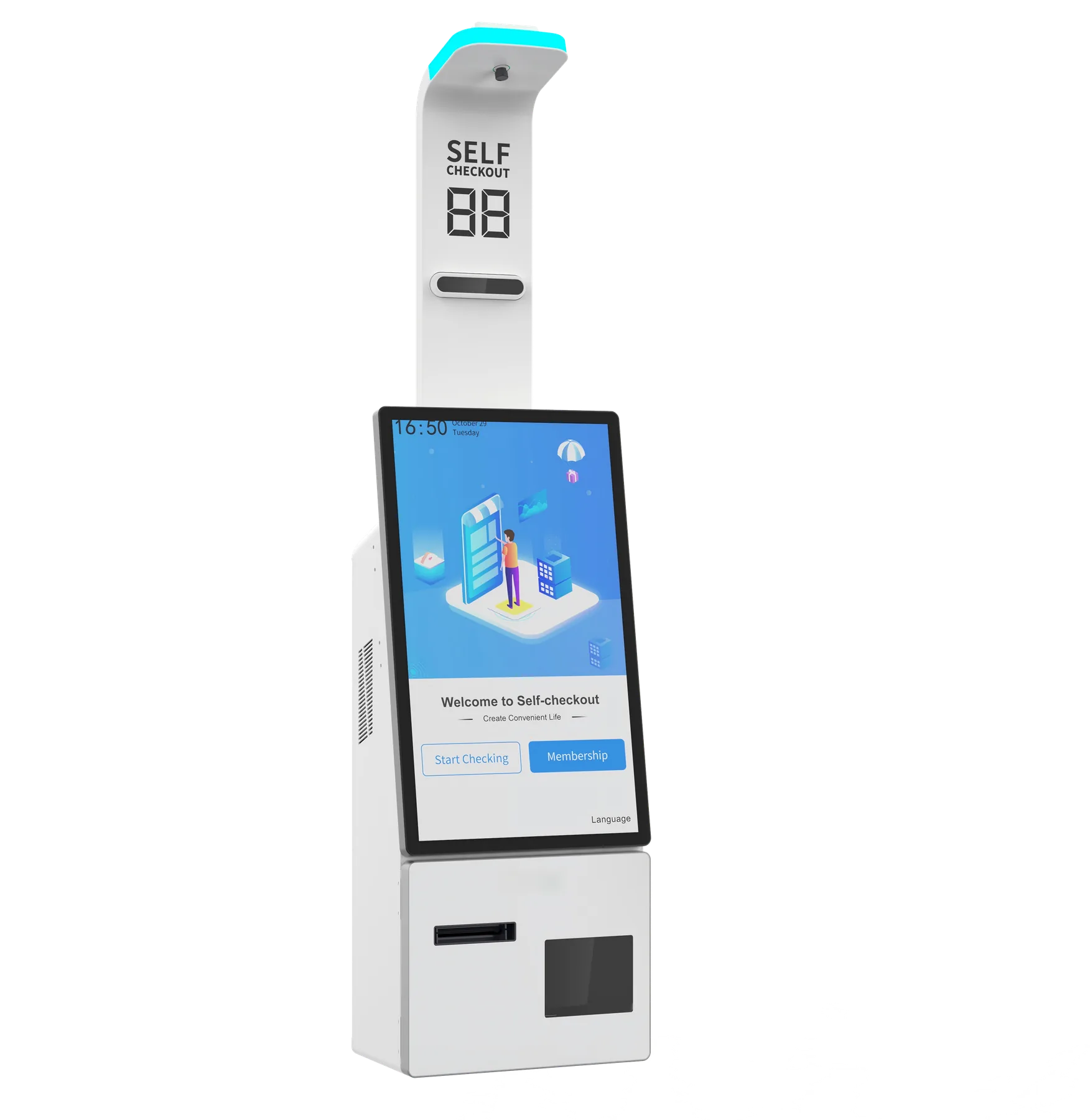z3 self checkout kiosk front