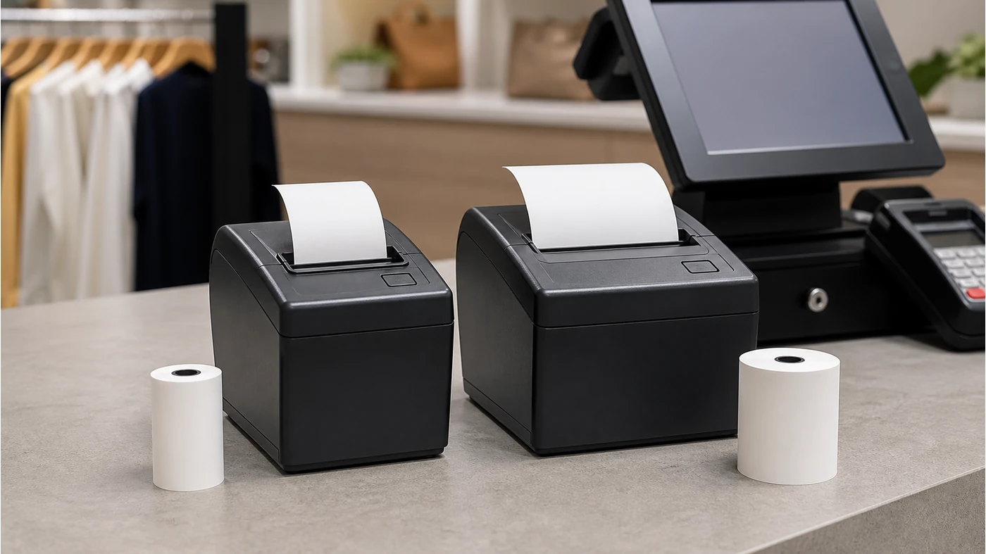 58mm vs 80mm POS Receipt Printer: Retail Paper Width and Counter Checklist